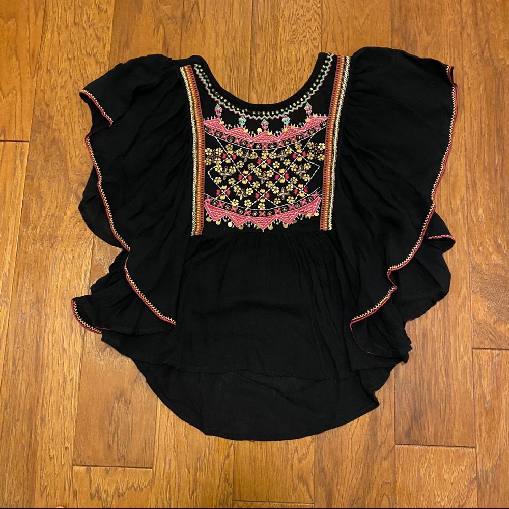 Anthropologie Beaded Shirt